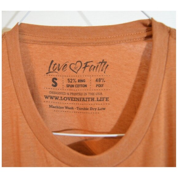 Love In Faith "Grow Through.." Women's Sz S Short Sleeve Pullover T-Shirt NWOT - Picture 3 of 4